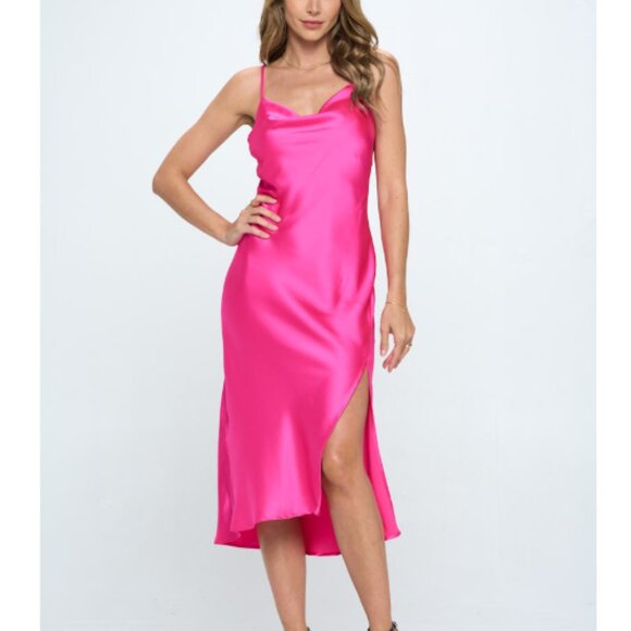 Forever 21 Pink Midi Dress - Picture 2 of 11